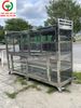 TỦ CHÉN BÁT INOX KÍNH CỬA LÙA