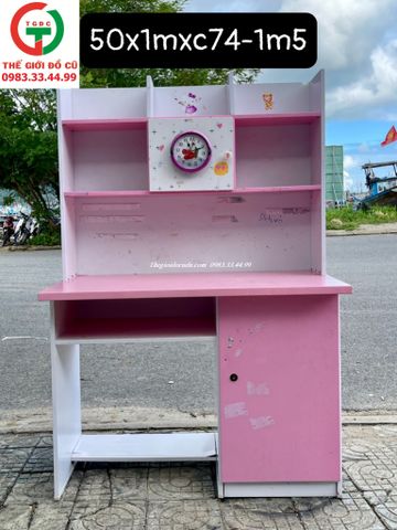 BÀN HỌC SINH LIỀN KỆ MÀU HỒNG