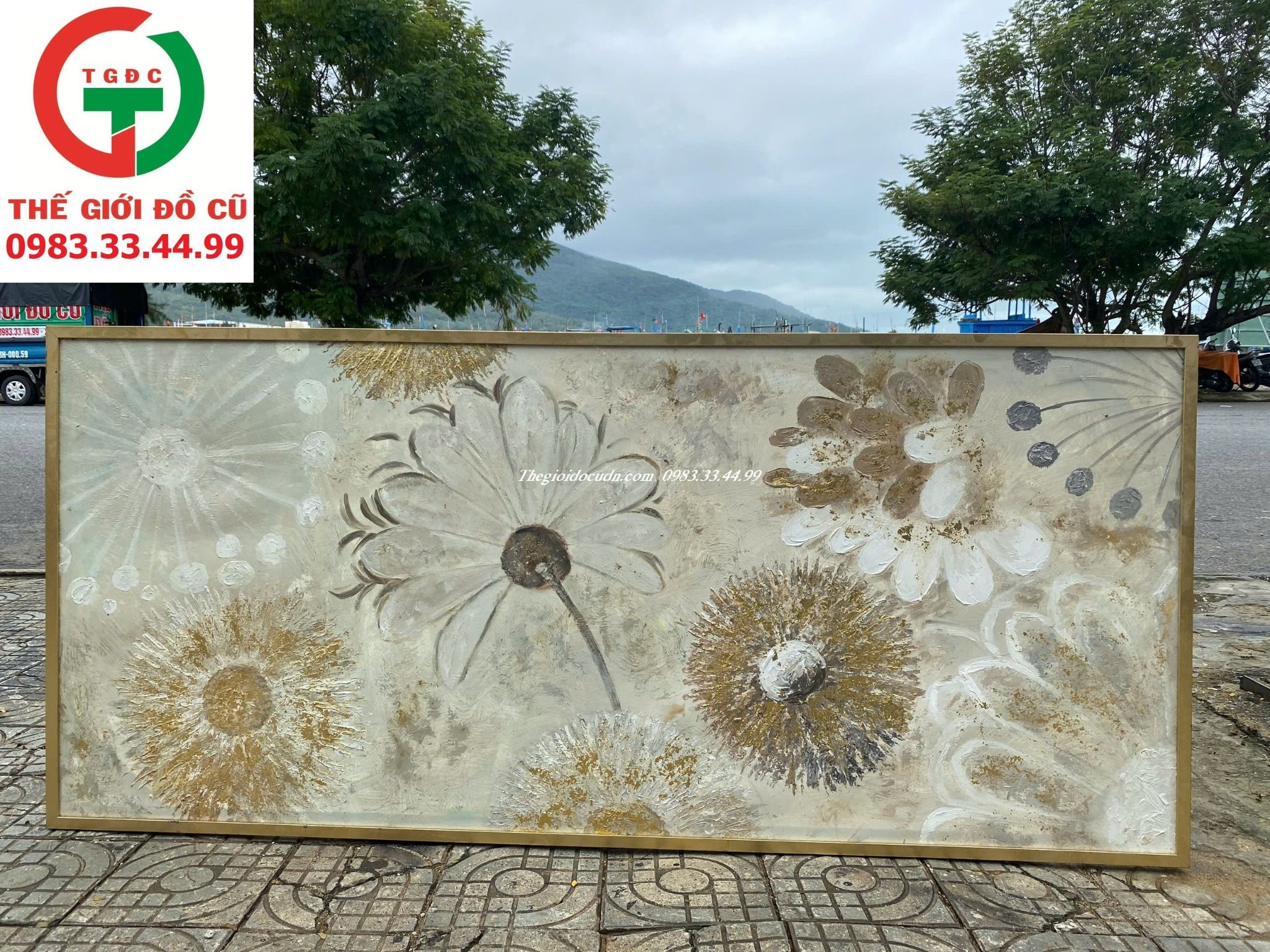 TRANH TƯỜNG HOA CÚC DECOR TRANG TRÍ PHÒNG