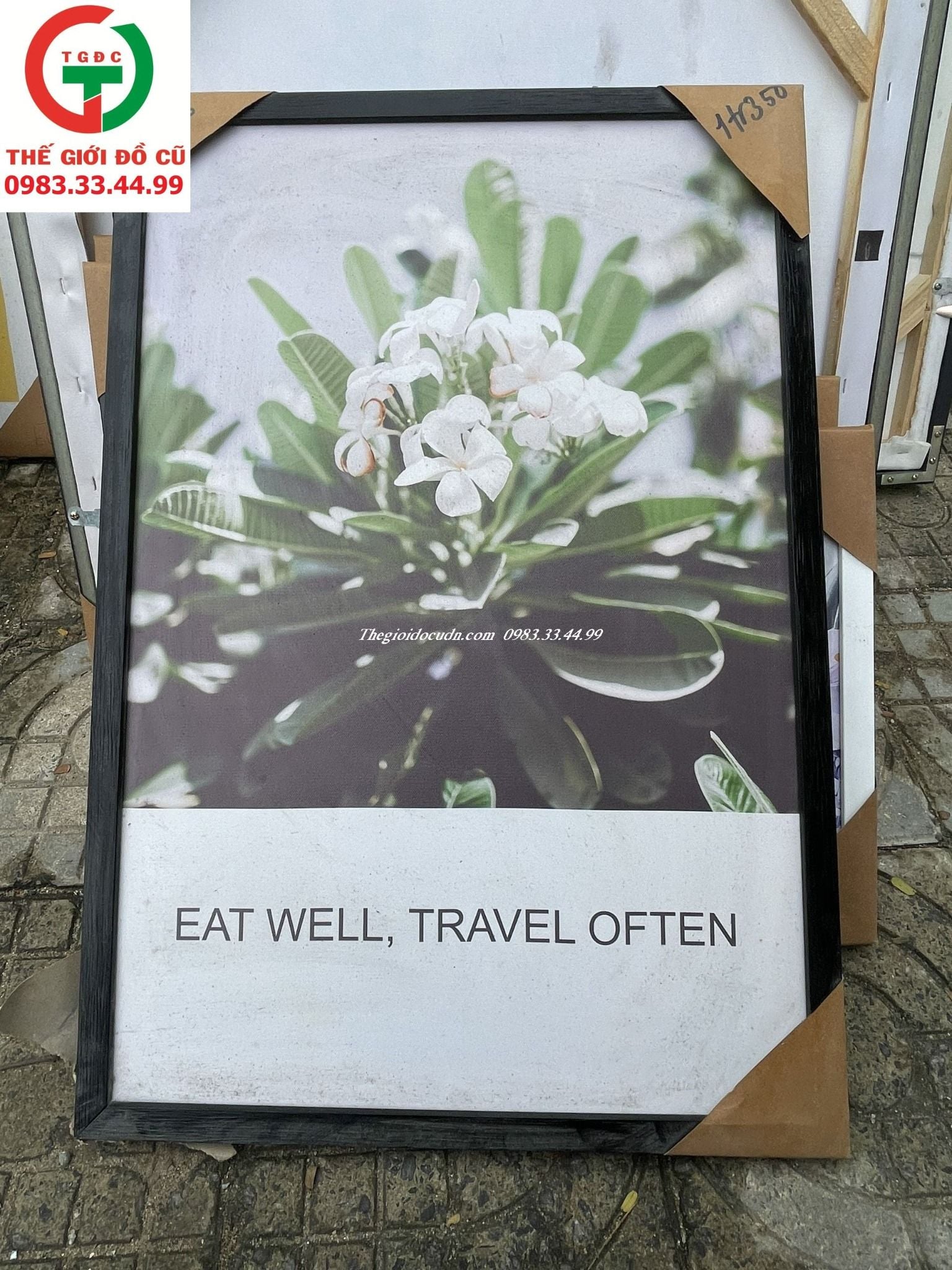 TRANH TƯỜNG CANVAS HÌNH HOA SỨ TRẮNG DECOR PHÒNG