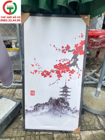 TRANH TƯỜNG ĐỀN SUMIE NHẬT BẢN DECOR PHÒNG