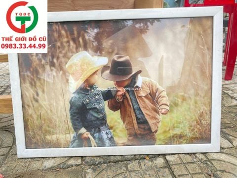 TRANH TƯỜNG CANVAS HAI ĐỨA TRE DECOR PHÒNG
