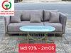 BÀN GHẾ SOFA BĂNG ĐỆM NHUNG MÀU GHI
