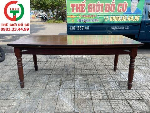 BÀN GỖ CHÂN TIỆN XƯA
