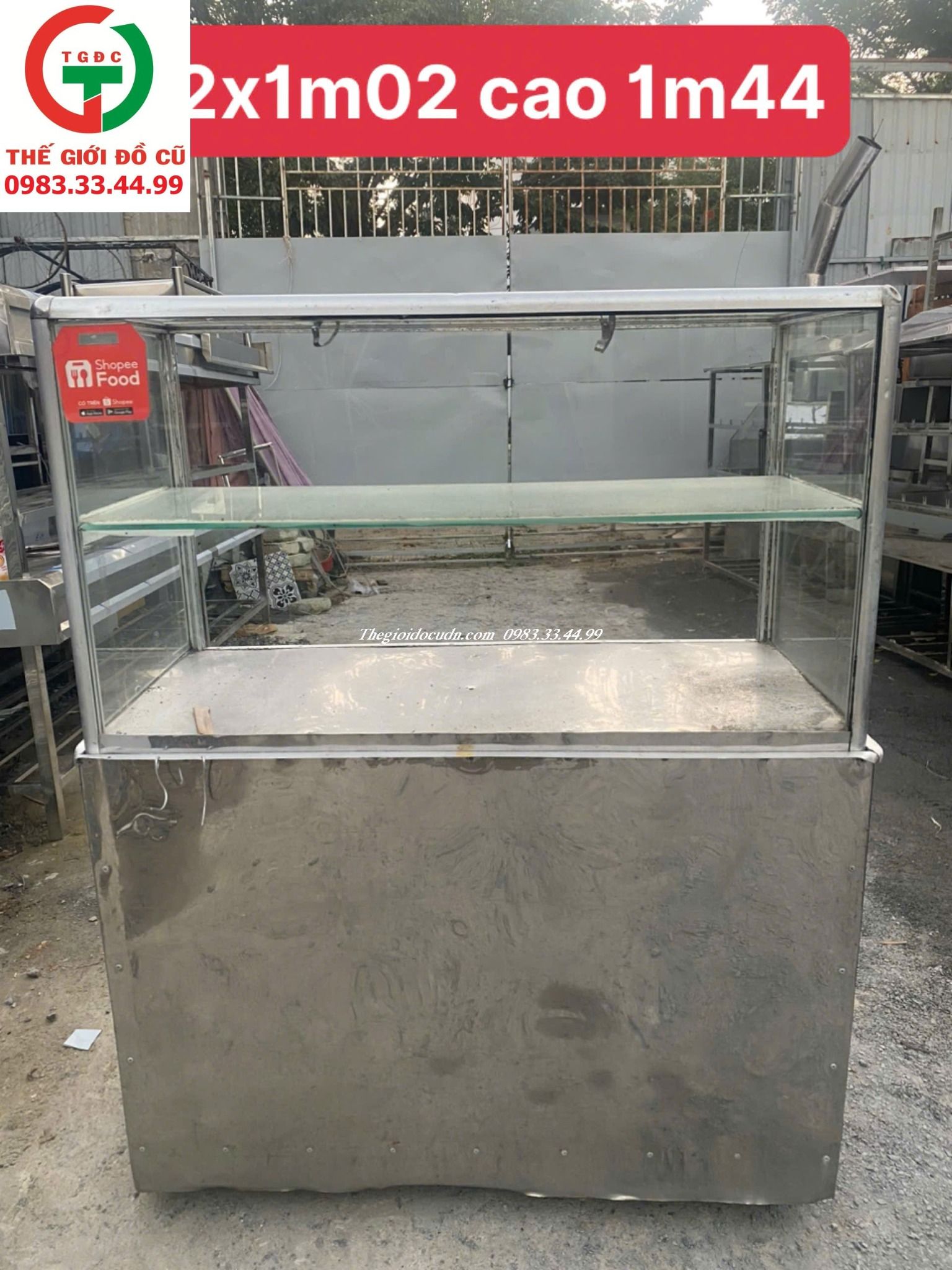 TỦ INOX KÍNH BÁN HÀNG