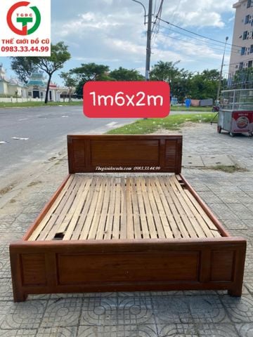 GIƯỜNG GỖ 1M6
