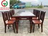 BỘ BÀN TRÀ CHÂN TIỆN GỖ HƯƠNG XƯA 8 GHẾ