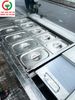 TỦ MÁT INOX KÍNH CÓ KHAY TOPPING TRƯNG BÀY MÓN