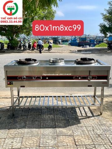 BẾP KHÈ INOX 2 HỌNG