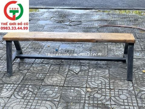 GHẾ BĂNG GỖ KHUNG CHÂN SẮT
