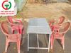 BÀN GHẾ NHỰA INOX QUÁN ĂN