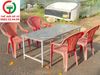 BÀN GHẾ NHỰA INOX QUÁN ĂN