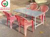 BÀN GHẾ NHỰA INOX QUÁN ĂN