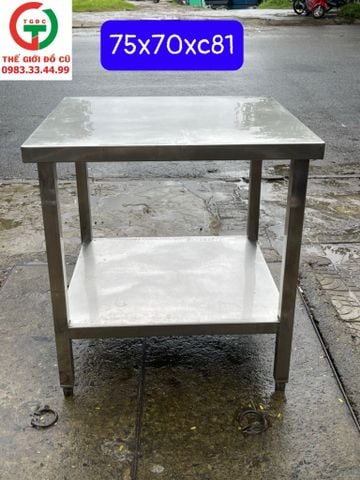 BÀN CHẾ BIẾN INOX 2 TẦNG