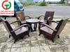 BỘ SALON THÙNG BÀN TRÒN 4 GHẾ