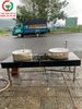 BÀN RỬA TAY LAVABO 2 CHẬU MẶT ĐÁ CHÂN SẮT