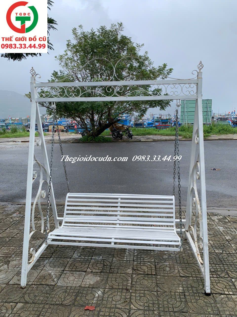 XÍCH ĐU SẮT SƠN KIỂU ĐẸP CHO SÂN VƯỜN