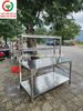 BÀN CHẾ BIẾN INOX LIỀN KỆ - BÀN BẾP INOX