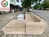 BỘ BÀN GHẾ SOFA GÓC ĐỆM NHUNG MÀU NÂU