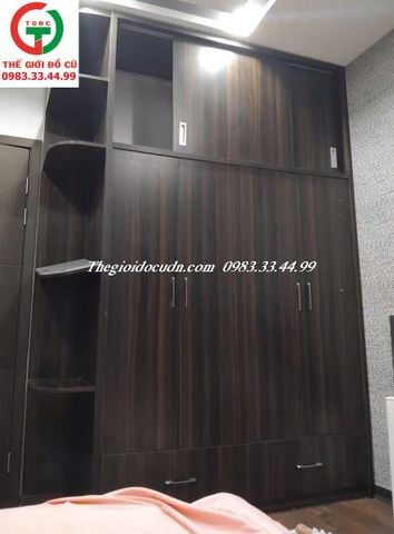 TỦ ÁO QUẦN 4 CÁNH KỆ BÊN