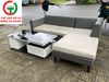 BỘ SOFA GÓC ĐỆM DA