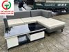 BỘ SOFA GÓC ĐỆM DA