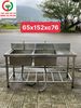 CHẬU RỬA INOX 2 HỌNG VUÔNG