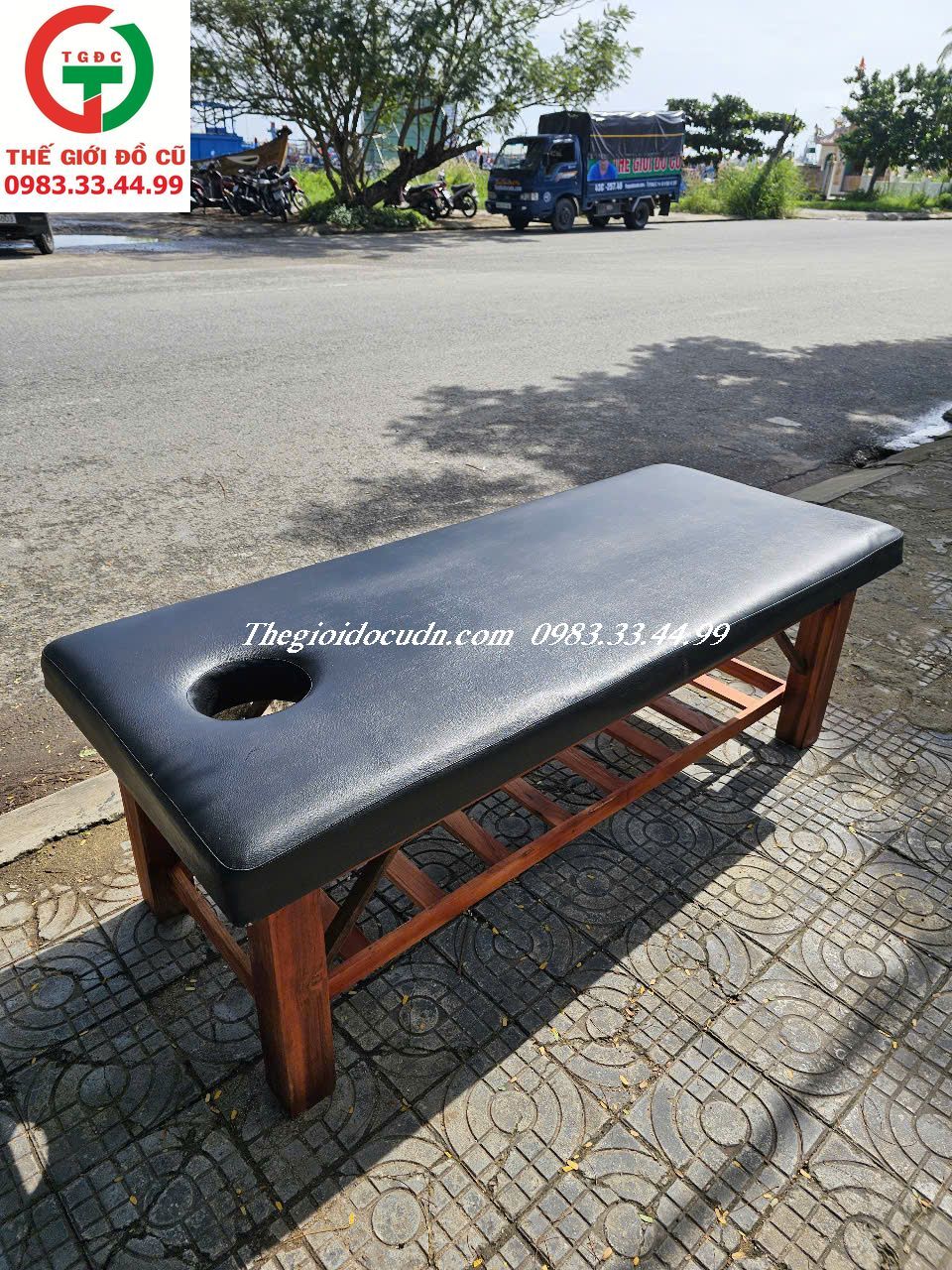 GIƯỜNG SPA KHUNG GỖ