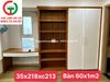 TỦ ÁO QUẦN LIỀN KỆ LIỀN BÀN GỖ MDF