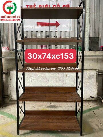 KỆ GỖ KHUNG SẮT 5 TẦNG TRƯNG BÀY - ĐỂ ĐỒ DÙNG