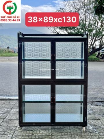 TỦ BẾP - TỦ CHÉN BÁT NHÔM KÍNH