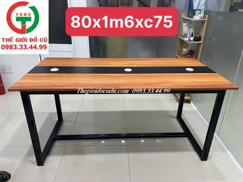 BÀN LÀM VIỆC GỖ MDF KHUNG SẮT