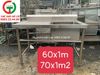 CHẬU RỬA INOX 1 HỌNG VUÔNG CÓ CHỜ