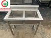 CHẬU RỬA INOX 2 HỌNG VUÔNG
