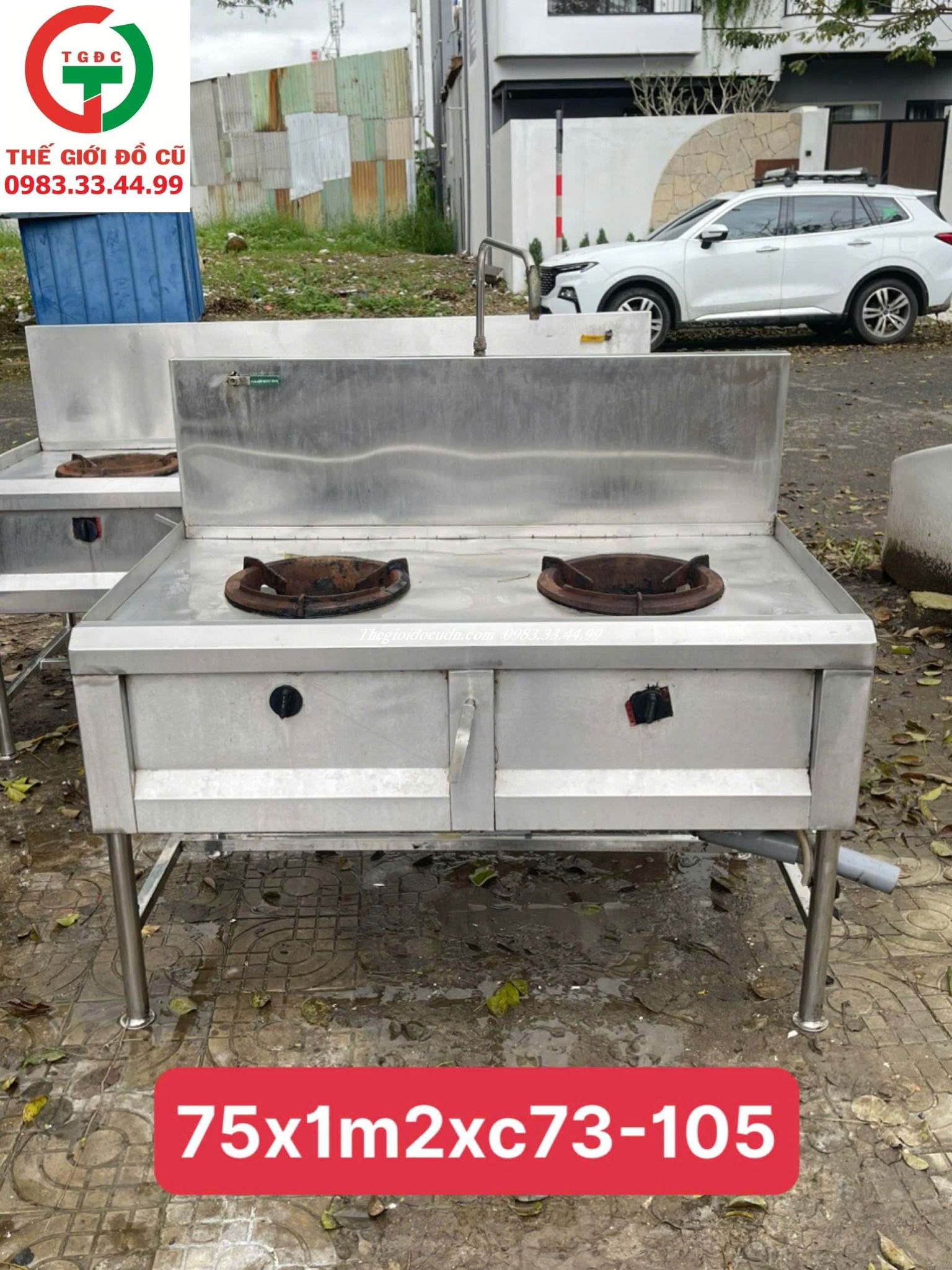 BẾP KHÈ INOX 2 HỌNG