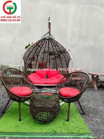 COMBO BÀN GHẾ XÍCH ĐU CAFE
