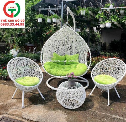 COMBO BÀN GHẾ XÍCH ĐU CAFE