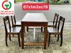 BỘ BÀN GHẾ ĂN GIA ĐÌNH GỖ XƯA