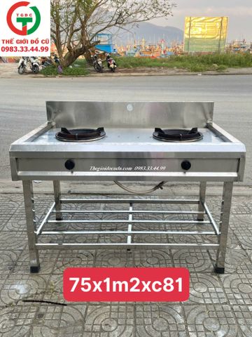BẾP KHÈ INOX 2 HỌNG