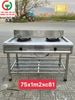 BẾP KHÈ INOX 2 HỌNG