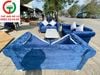 BỘ SOFA BĂNG NHUNG BÀN TRÀ ĐÁ