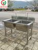 CHẬU RỬA INOX 2 HỌNG VUÔNG