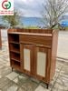 TỦ GIÀY DÉP GỖ MDF 2 CÁNH KỆ BÊN