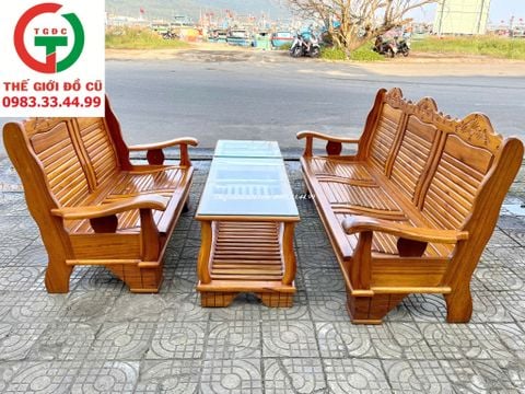 BÀN GHẾ SALON GỖ