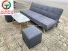 BỘ BÀN GHẾ SOFA BĂNG ĐỆM MÀU GHI