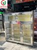 TỦ CHÉN BÁT INOX KÍNH 3 CÁNH