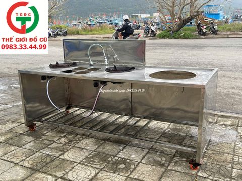 BẾP KHÒ INOX 2 HỌNG