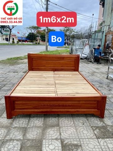 GIƯỜNG GỖ 1M6