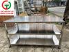 BÀN CHẾ BIẾN INOX 3 TẦNG