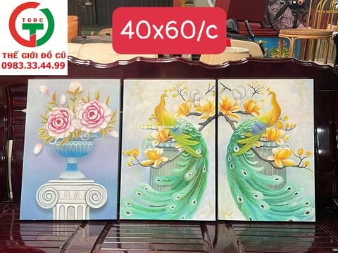 BỘ TRANH TƯỜNG CHIM CÔNG
